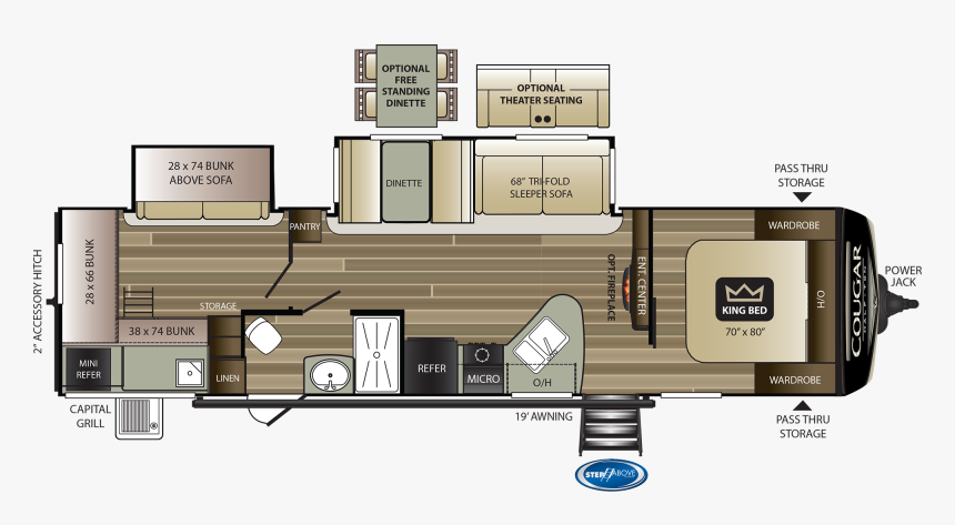 2020 Keystone Cougar 26rbs, HD Png Download, Free Download