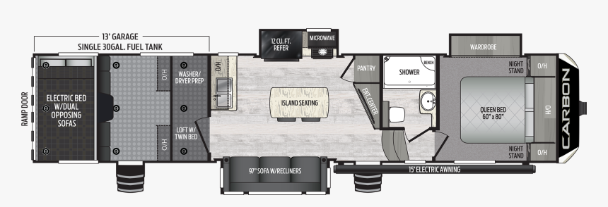 Carbon 364 Toy Hauler, HD Png Download, Free Download