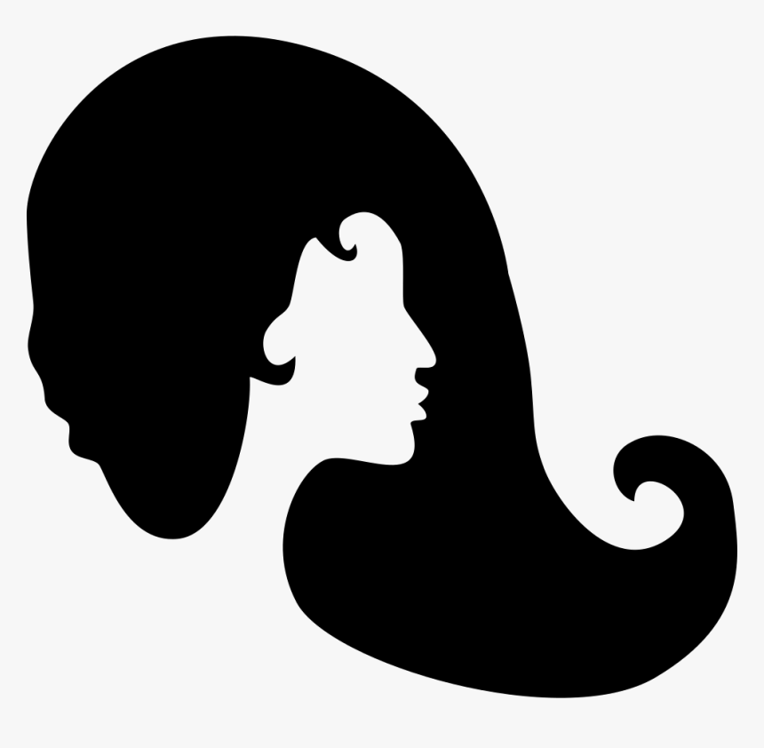 Woman Hair - Women Hair Silhouette Png, Transparent Png, Free Download