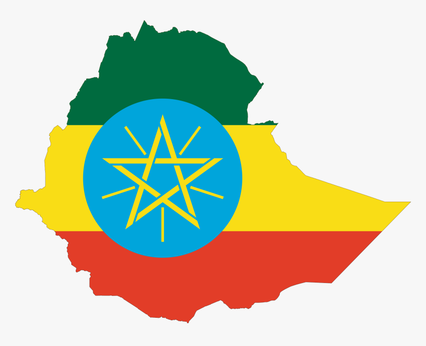 Ethiopia Flag Map, HD Png Download, Free Download
