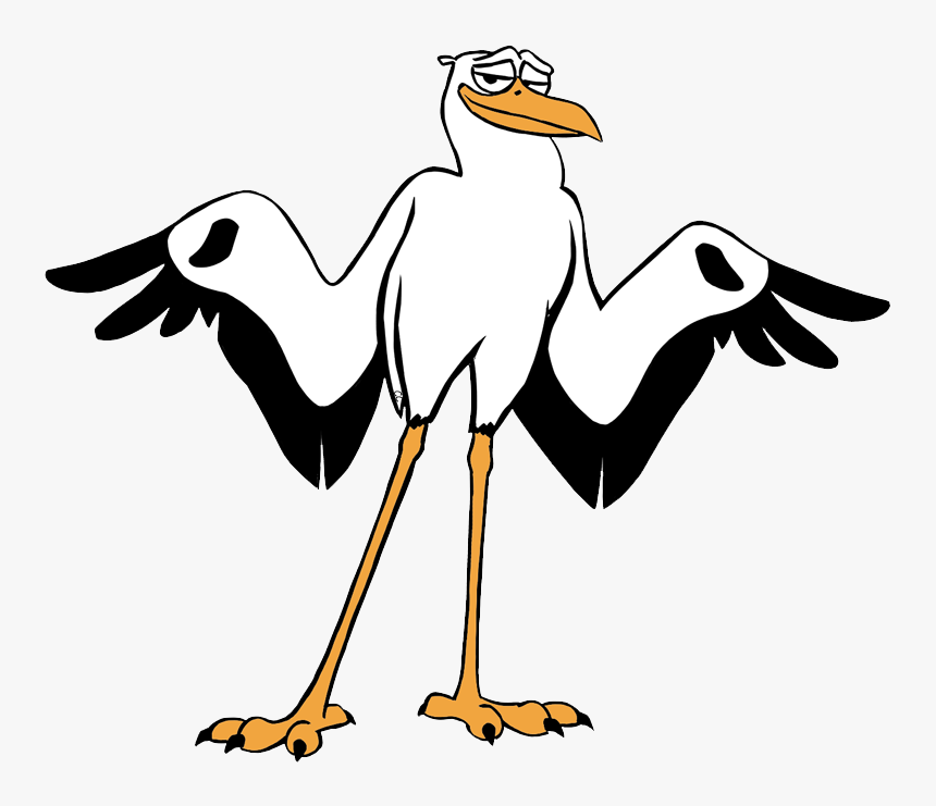 Stork Png Picture - Coloring Pages Storks, Transparent Png, Free Download