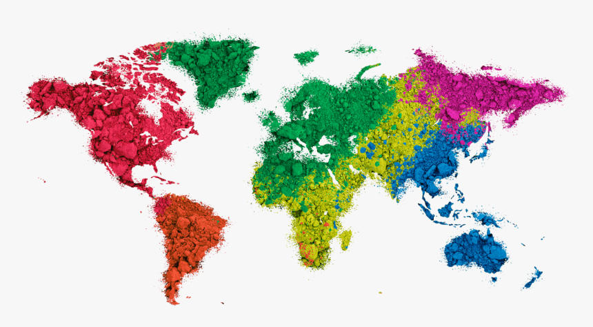 Flat Vector World Map, HD Png Download, Free Download