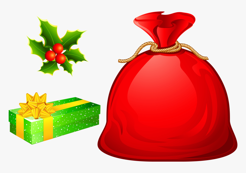 Transparent And Ornaments Gallery - Santa Bag Clipart, HD Png Download, Free Download