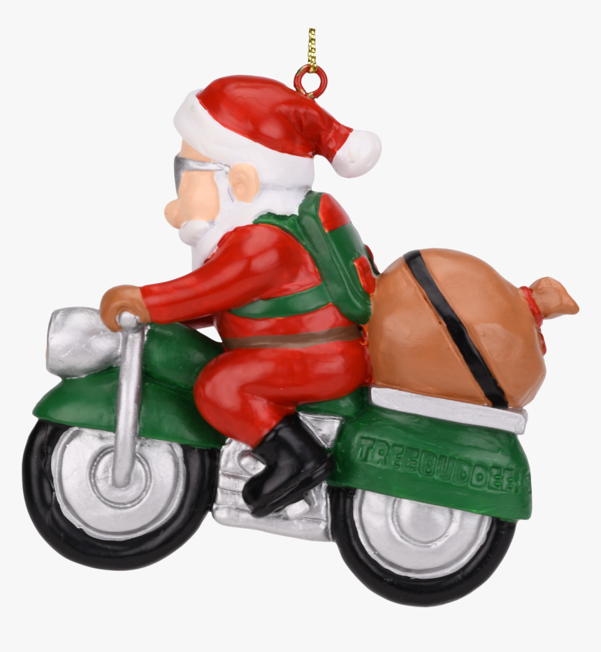 Tree Buddees Biker Santa Claus Motorcycle Christmas - Santa Claus, HD Png Download, Free Download