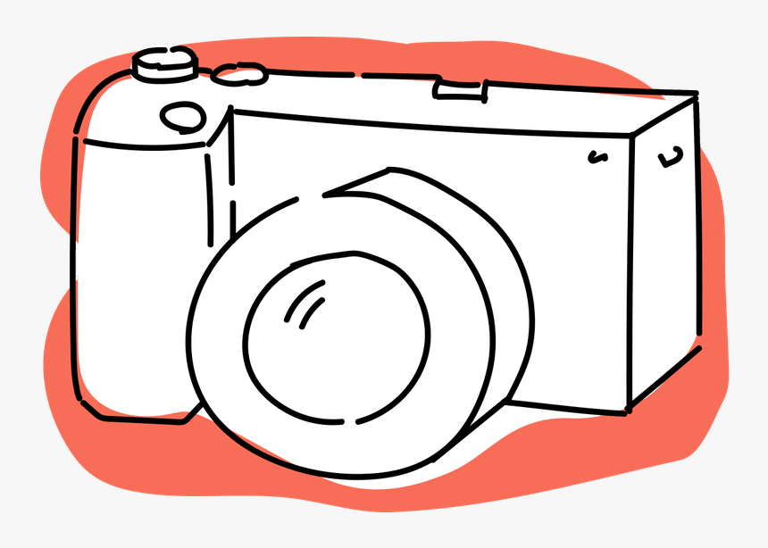 Digital Camera Clipart - Camera Drawing For Beginner, HD Png Download, Free Download