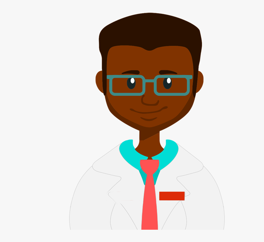 Hygienist With Teeth Admin Champion - African Doctor Vector Png, Transparent Png, Free Download