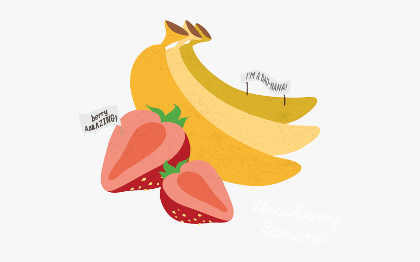 Strawberry Banana Clipart, HD Png Download, Free Download