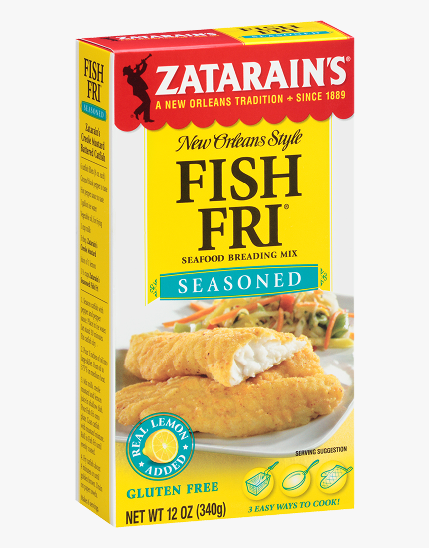 Seasoned Fish Fri - Zatarain's Fish Fri Tacos, HD Png Download, Free Download