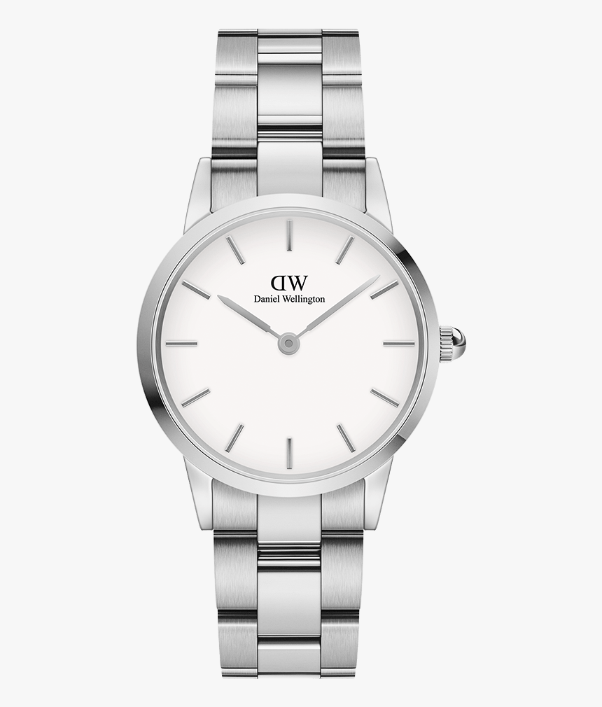 Iconic Link 28 Silver White - Daniel Wellington Iconic Link, HD Png Download, Free Download