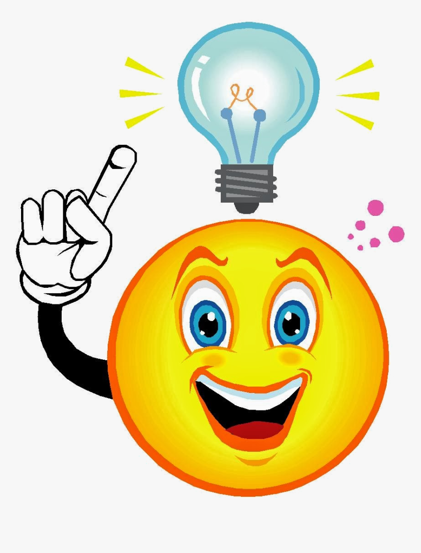 Thinking Lamp Clipart Pencil And In Color Transparent - Thinking Emoji With Light Bulb, HD Png Download, Free Download