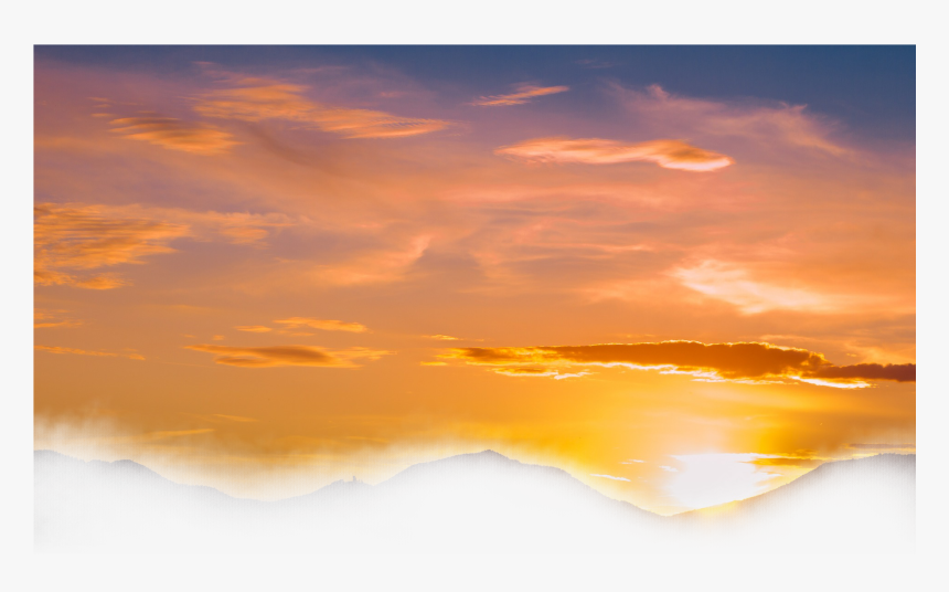 Sunset Clouds Png - Clouds Sunset Drawing Background, Transparent Png, Free Download