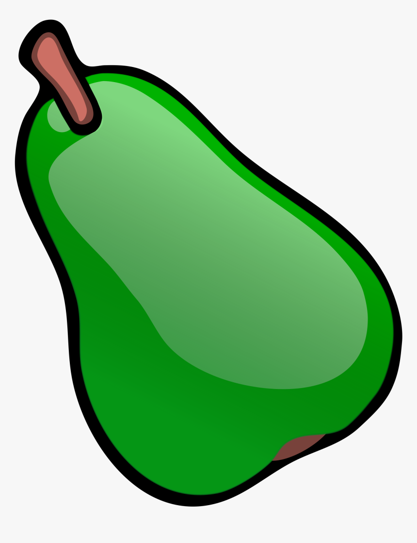 Green Fruits And Vegetables Clipart - Green Pear Clipart, HD Png Download, Free Download