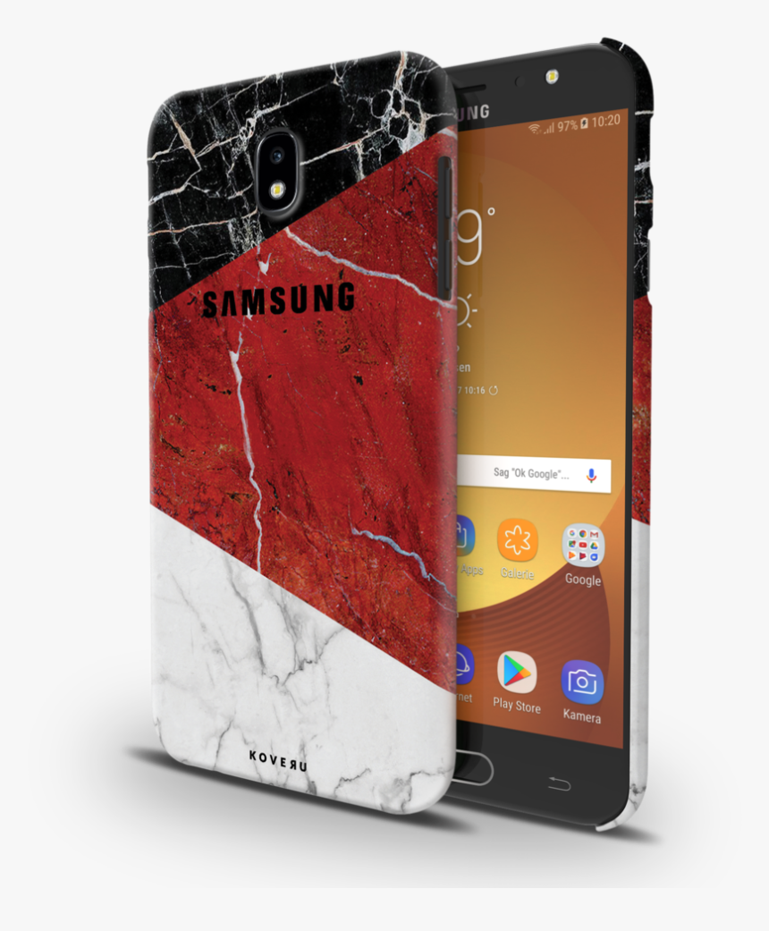 Red Geometric Marble Cover Case For Samsung Galaxy - Samsung Galaxy, HD Png Download, Free Download