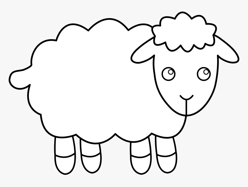 Sheep Clipart Outline - Art Sheep, HD Png Download, Free Download