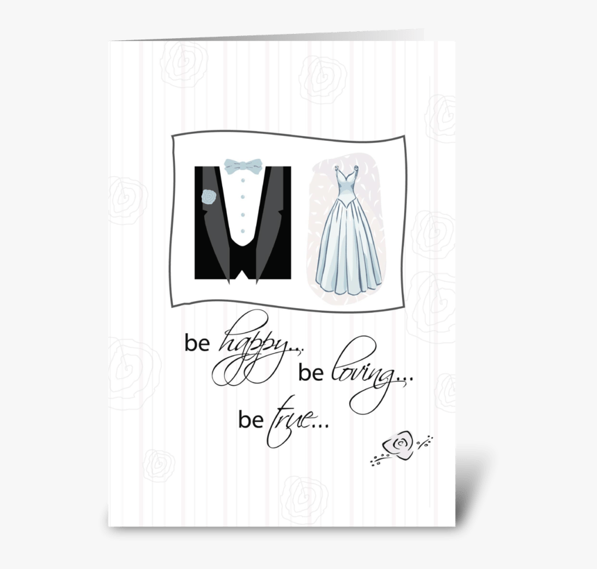 Be Happy, Be Loving, Wedding Greeting Card - Illustration, HD Png Download, Free Download