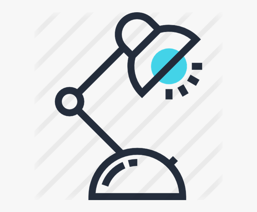 Desk Lamp Premium Vector Icon Designed By Maxim Basinski - Icon Molecule No Background, HD Png Download, Free Download