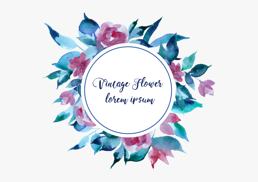 Flower Vector Vintage - Badge Logo Floral Png, Transparent Png, Free Download
