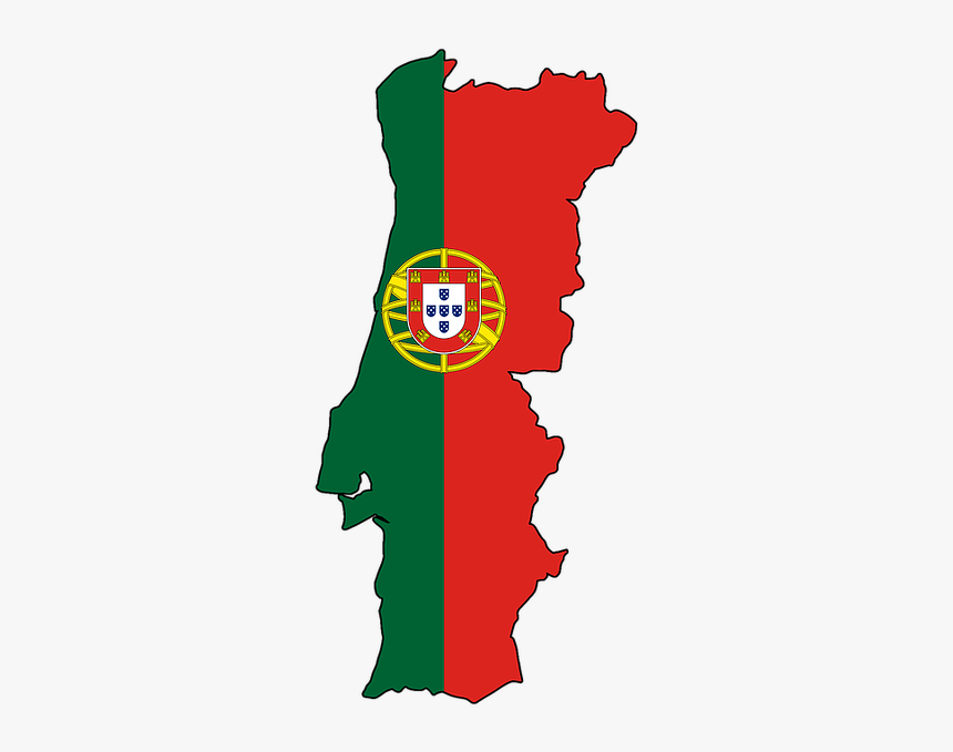 Lisbon, Portugal - Portugal Flag Map, HD Png Download, Free Download