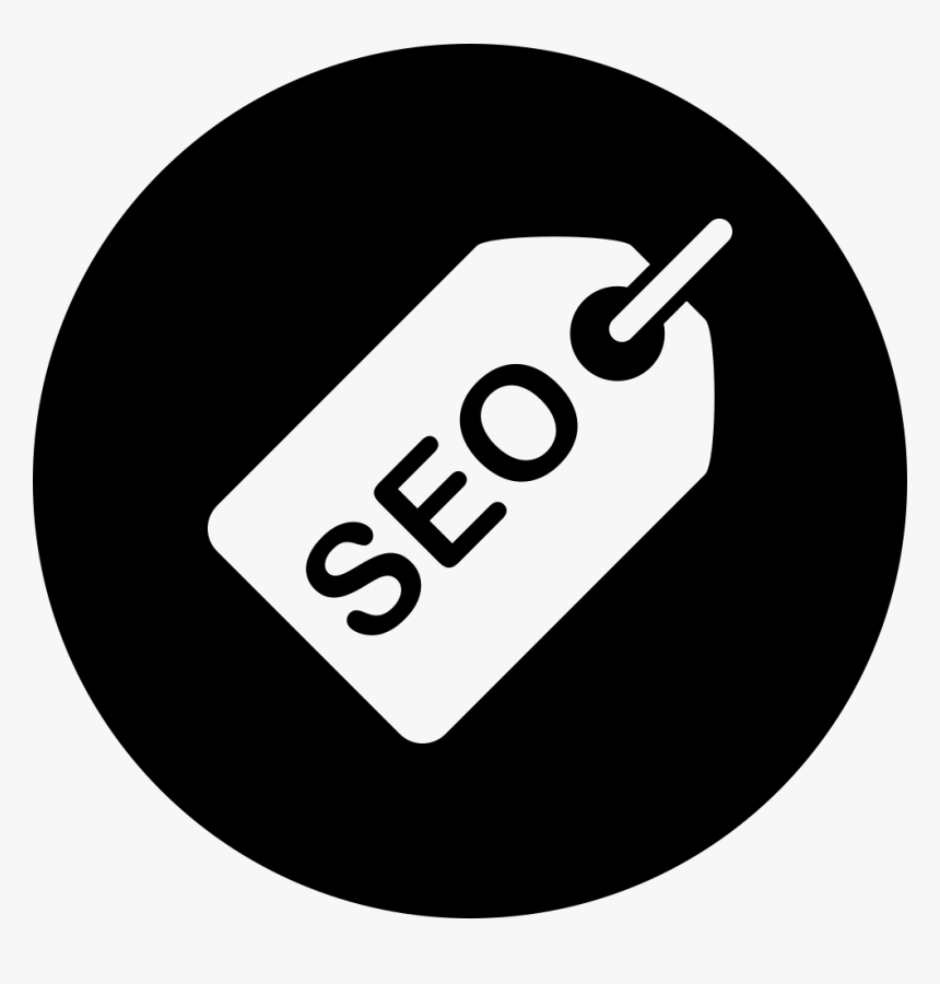 Seo Tag In Black Circle - Circle, HD Png Download, Free Download