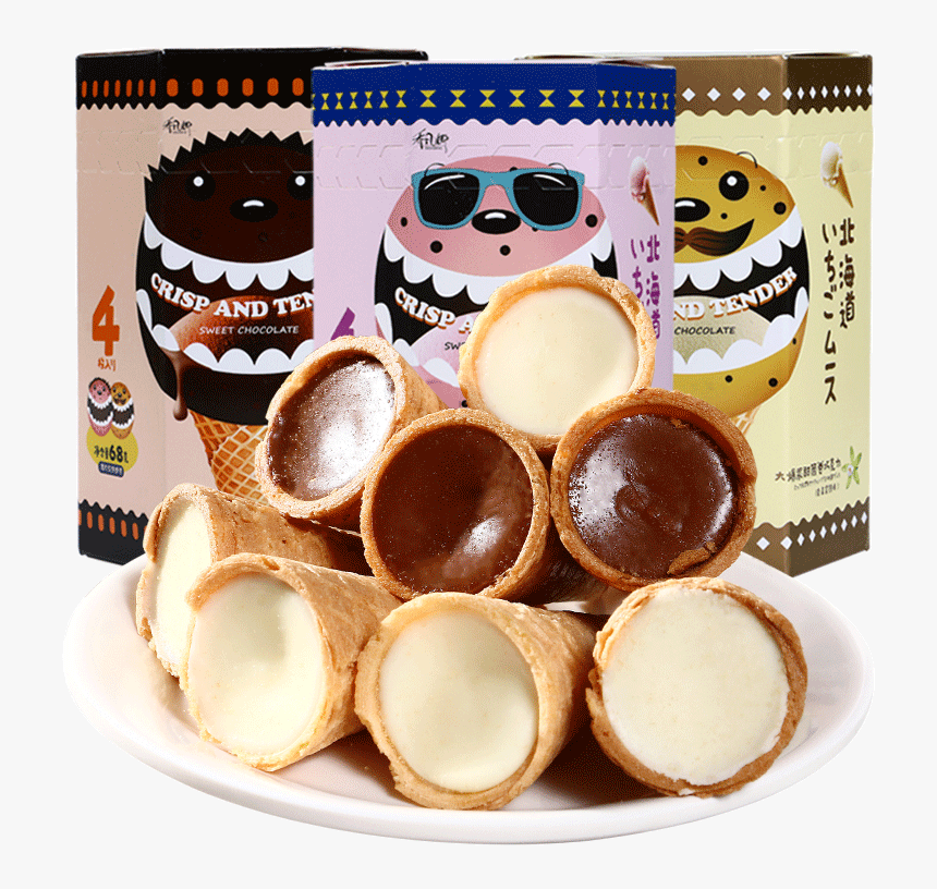 Macau Importgiovanna Hokkaido Popr Reel 68g Crispy - Chocolate, HD Png Download, Free Download