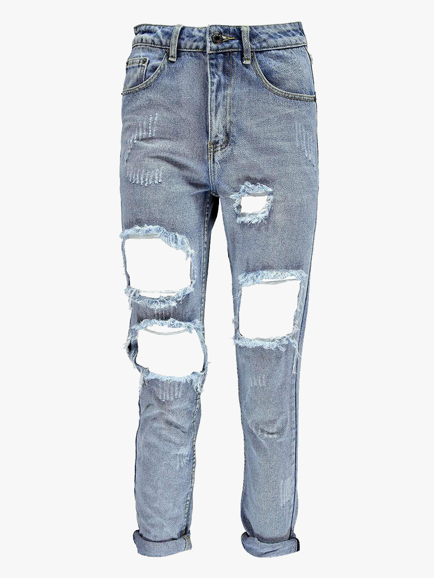 Unisex Pants Ripped Rip - Ripped Jeans Transparent Background, HD Png Download, Free Download