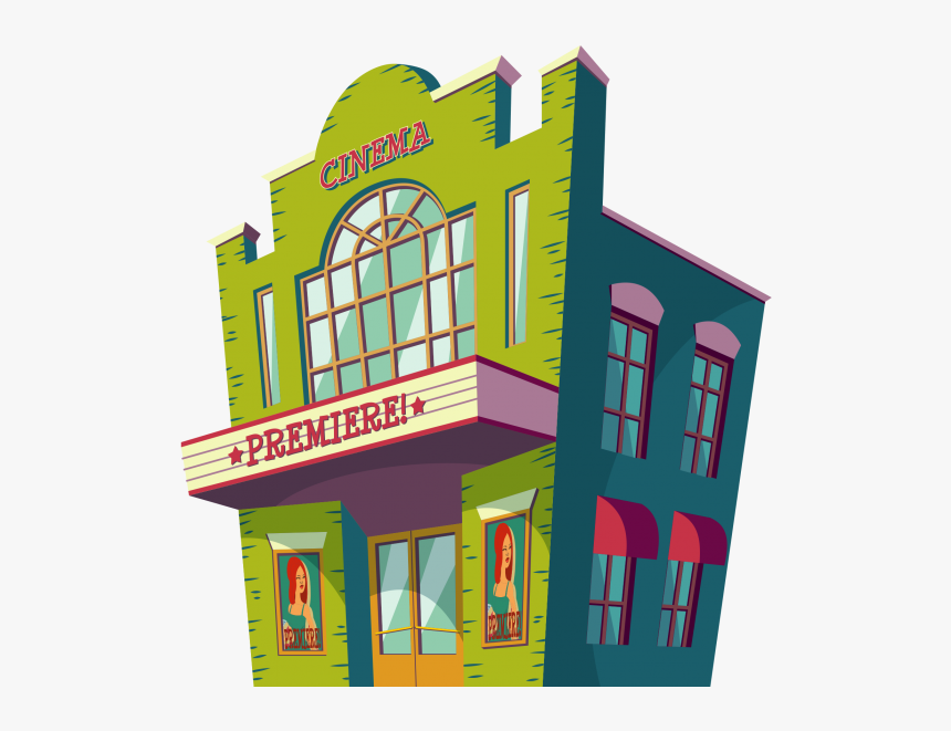 Cinema Png - City Cinema Cartoon, Transparent Png, Free Download