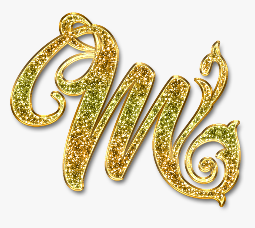 Letter M Gold Logo - M Name, HD Png Download, Free Download