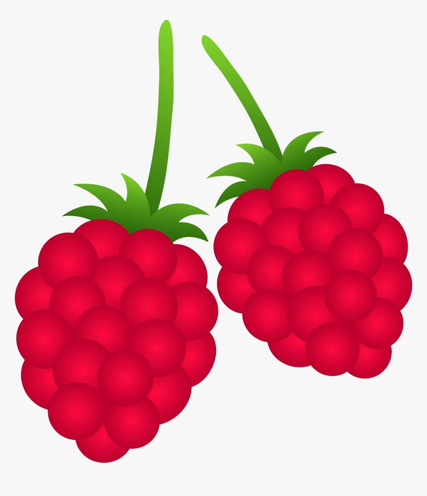 Animated Mixed Fruit Clipart - Raspberry Clipart, HD Png Download, Free Download