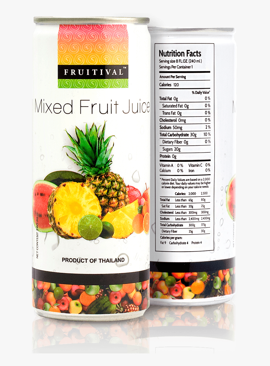 Food Label Nutrition Facts Fruit Juice, HD Png Download, Free Download