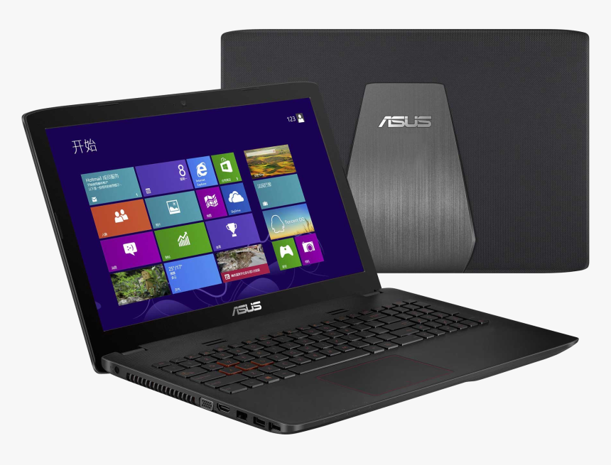 Asus Zx50 Front And Back Laptop - Asus Rog Gl552vw Cn470t, HD Png Download, Free Download