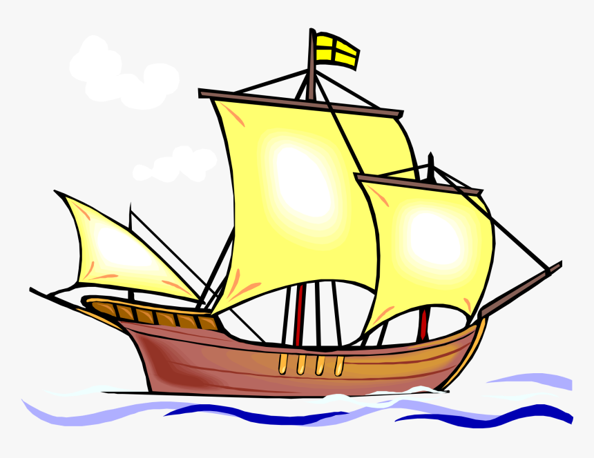 Transparent Sailboat Clipart Png - Caravel Drawing, Png Download, Free Download