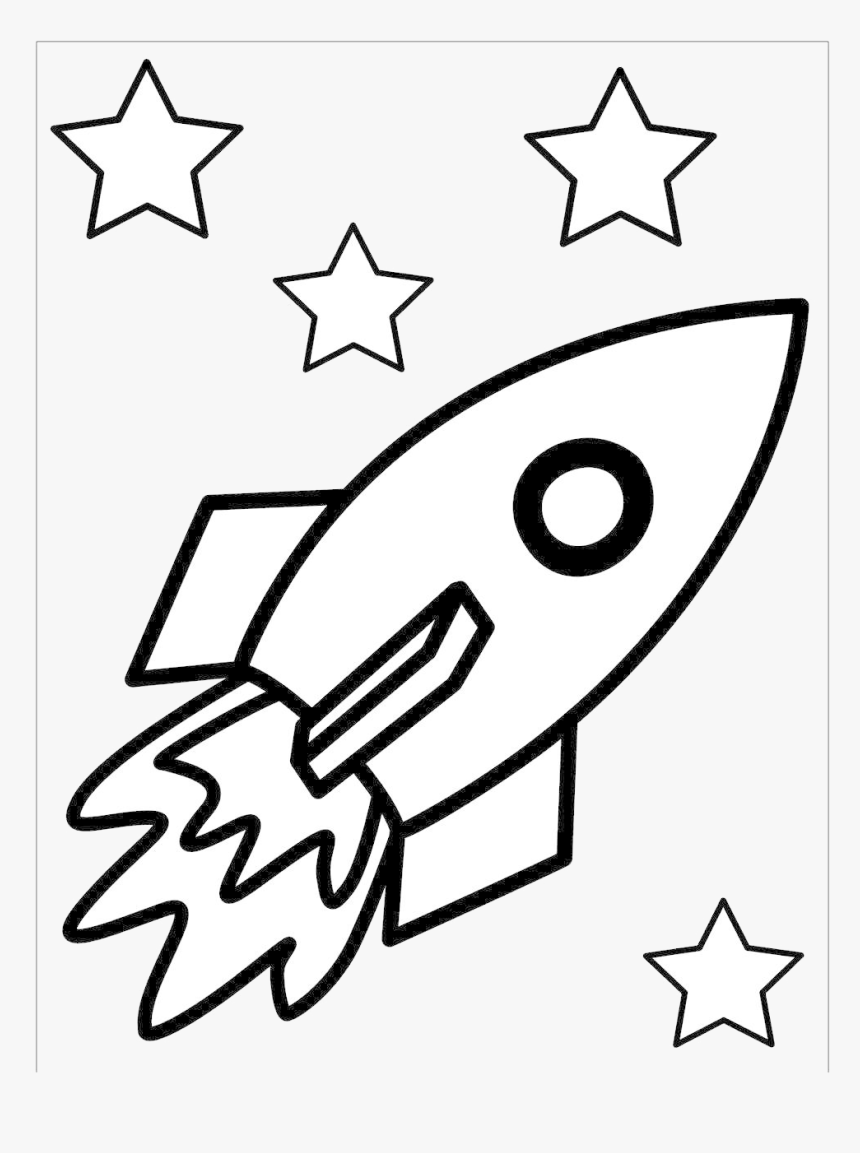 Rocket Ship Clipart Ethicstech Org Lineart Transparent - Rocket Black And White Clipart, HD Png Download, Free Download