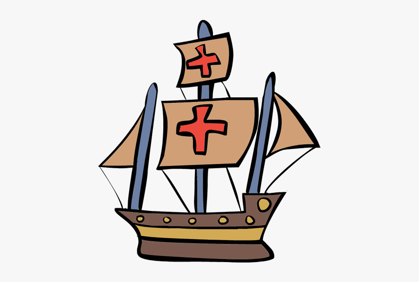 Sailing Ship Clipart Labor Day - Columbus Day Clipart, HD Png Download, Free Download