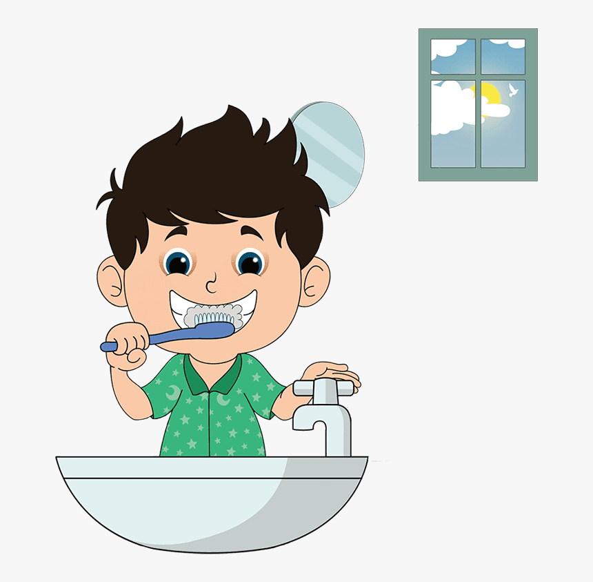Brush Your Teeth= Self-respect - Brush Your Teeth Clipart, HD Png Download ...