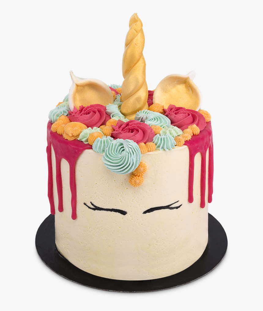 Unicorn Cascade Cake 4"
 Class= - Unicorn Cream Cake, HD Png Download, Free Download