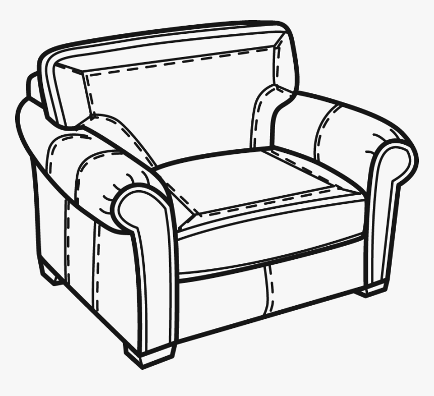 Sofa Pictures For Coloring, HD Png Download, Free Download