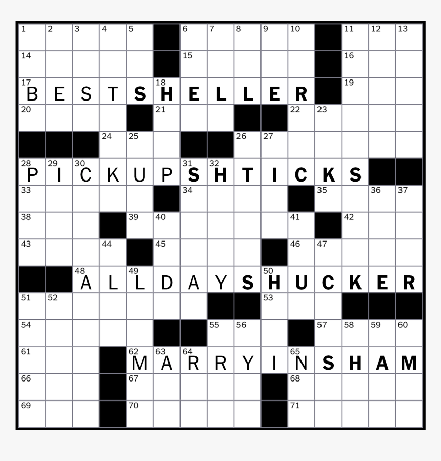 Nyt Crossword 0430, HD Png Download, Free Download