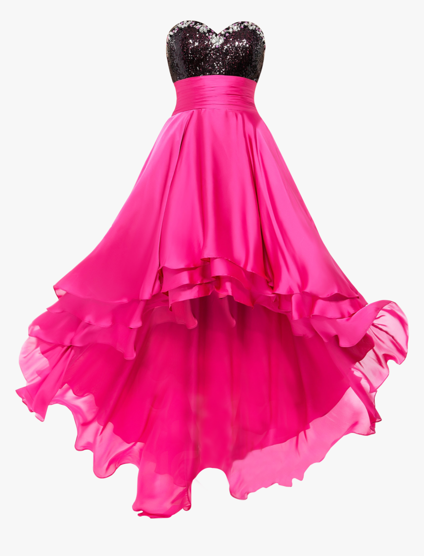 Women Dress Png Image - Cute Hot Pink Prom Dresses, Transparent Png, Free Download