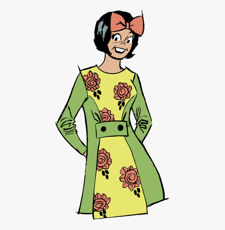 Flower Dress - Flowered Dress Clipart, HD Png Download, Free Download