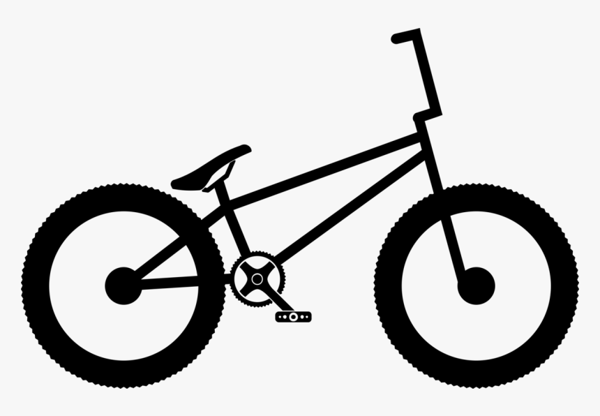 Bicycle,rim,hybrid Bicycle - Bmx Bike Drawing, HD Png Download, Free Download