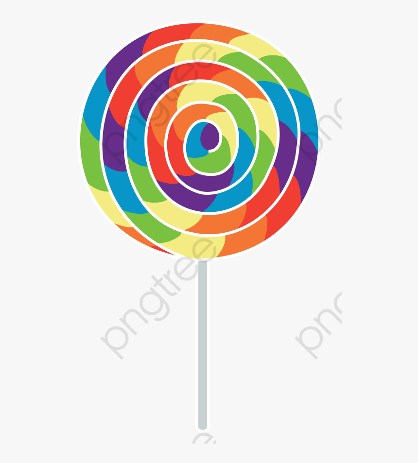 Transparent Sweets Clipart - Rainbow Lollipop Png, Png Download, Free Download