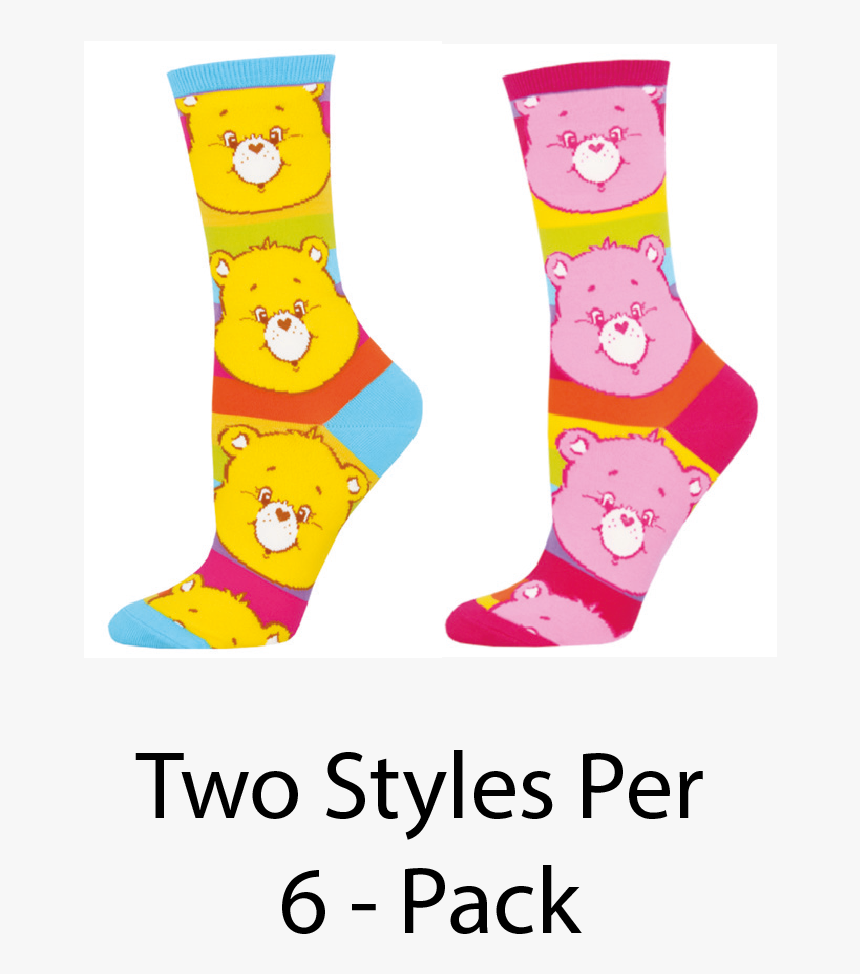 Ladies Care Bears Funshine & Cheer Socks - Sock, HD Png Download, Free Download