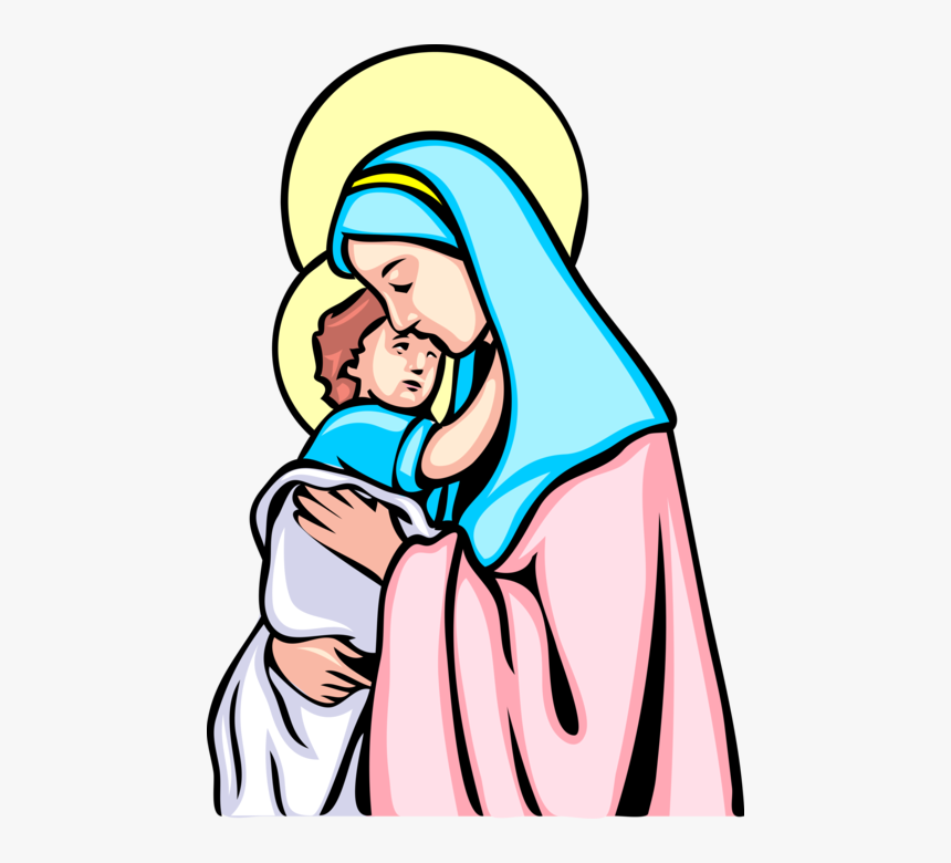 Transparent Virgin Mary Png - Drawing Mary Mother Of Jesus, Png Download, Free Download