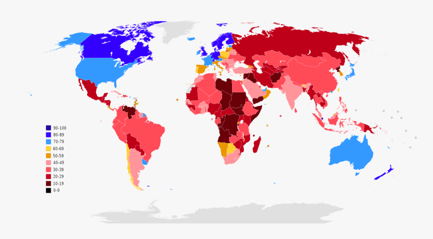 Corruption Perception Index - Corruption Index, HD Png Download, Free Download