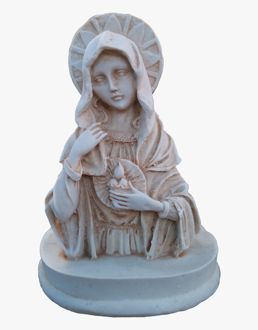 Virgin Mother Mary Bust 13cm , Png Download - Mother Mary Statue Png, Transparent Png, Free Download