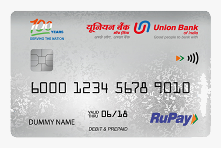 Credit Card Png - Union Bank Of India, Transparent Png, Free Download