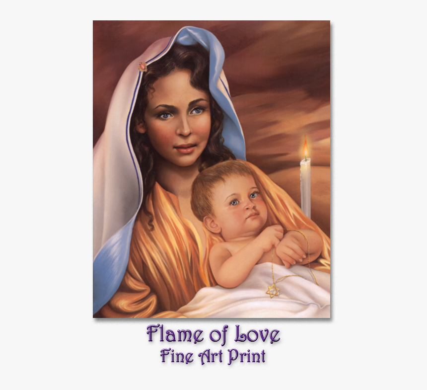 Mother Mary With Jeshua ~ Artwork By Glenda Green , - Glenda Green Jesus, HD Png Download, Free Download