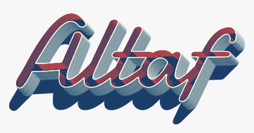 Altaf 3d Letter Png Name - Graphic Design, Transparent Png, Free Download