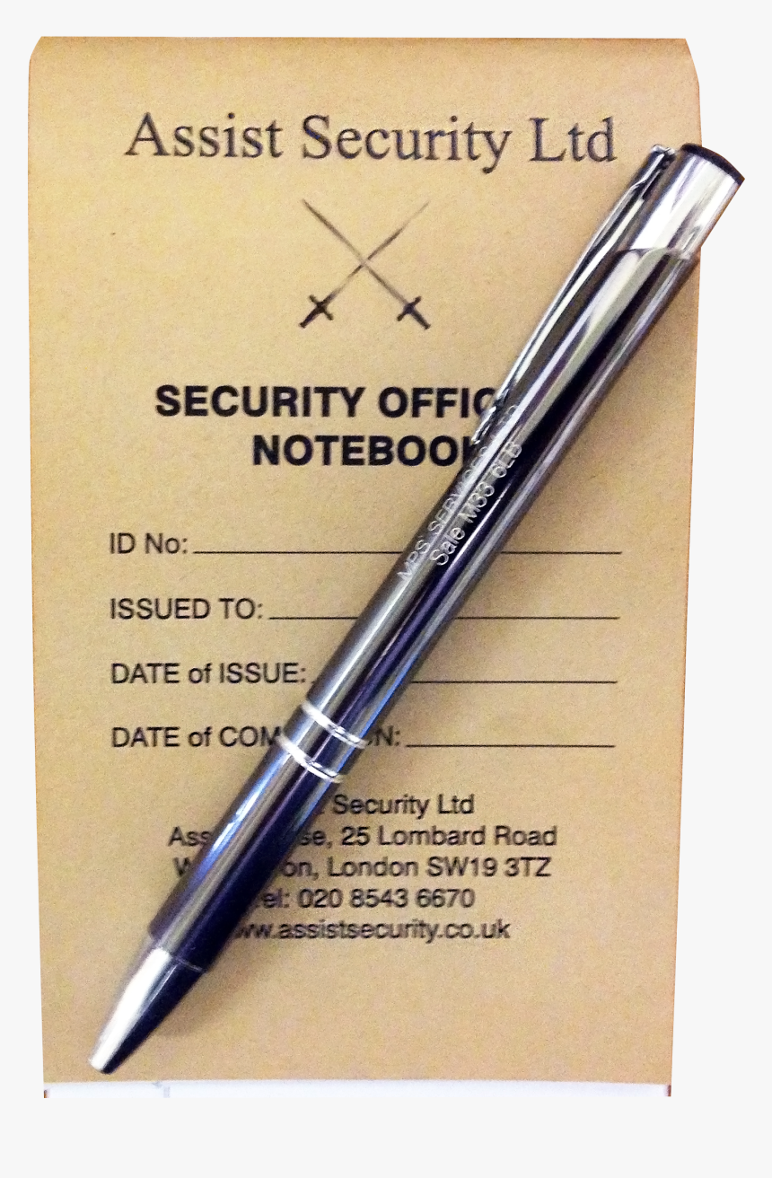 Security Officer Pocket Notebooks, HD Png Download, Free Download