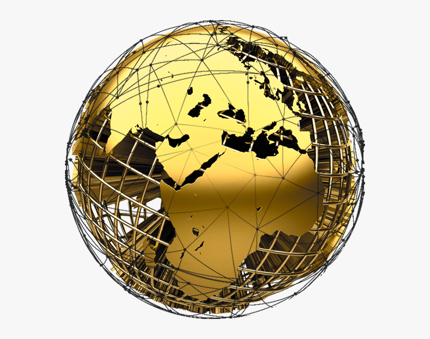 Globe Gold Icon Png - Gold Globe Png, Transparent Png, Free Download